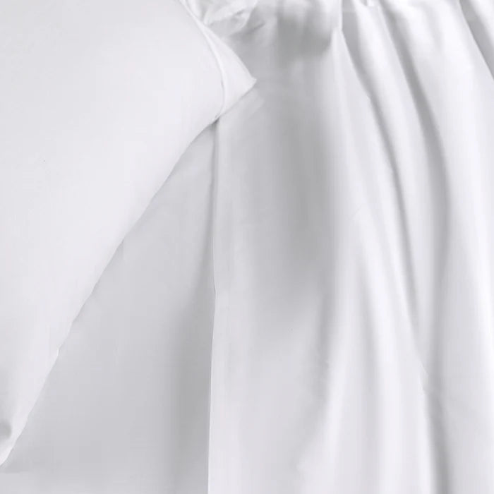 EMOLICA Luxury Organic Cotton Bedsheet – 100% Pure White, Soft & Durable
