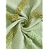Boho Chic Lime Green Chevron Textured Throw Blanket with Tassels